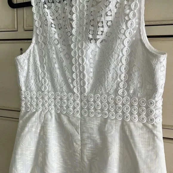 Lilly Pulitzer Leigh Stretch Shift Resort White Seacret Island size 2 - Picture 6 of 10